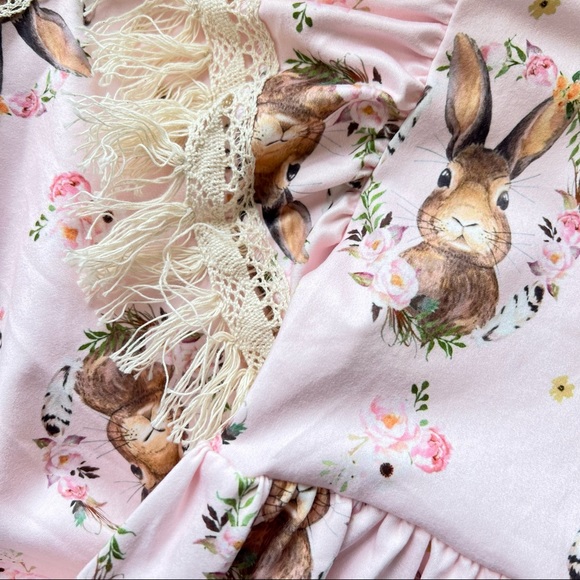 Girl Boutique Fringe Bunny Dress - Picture 2 of 3